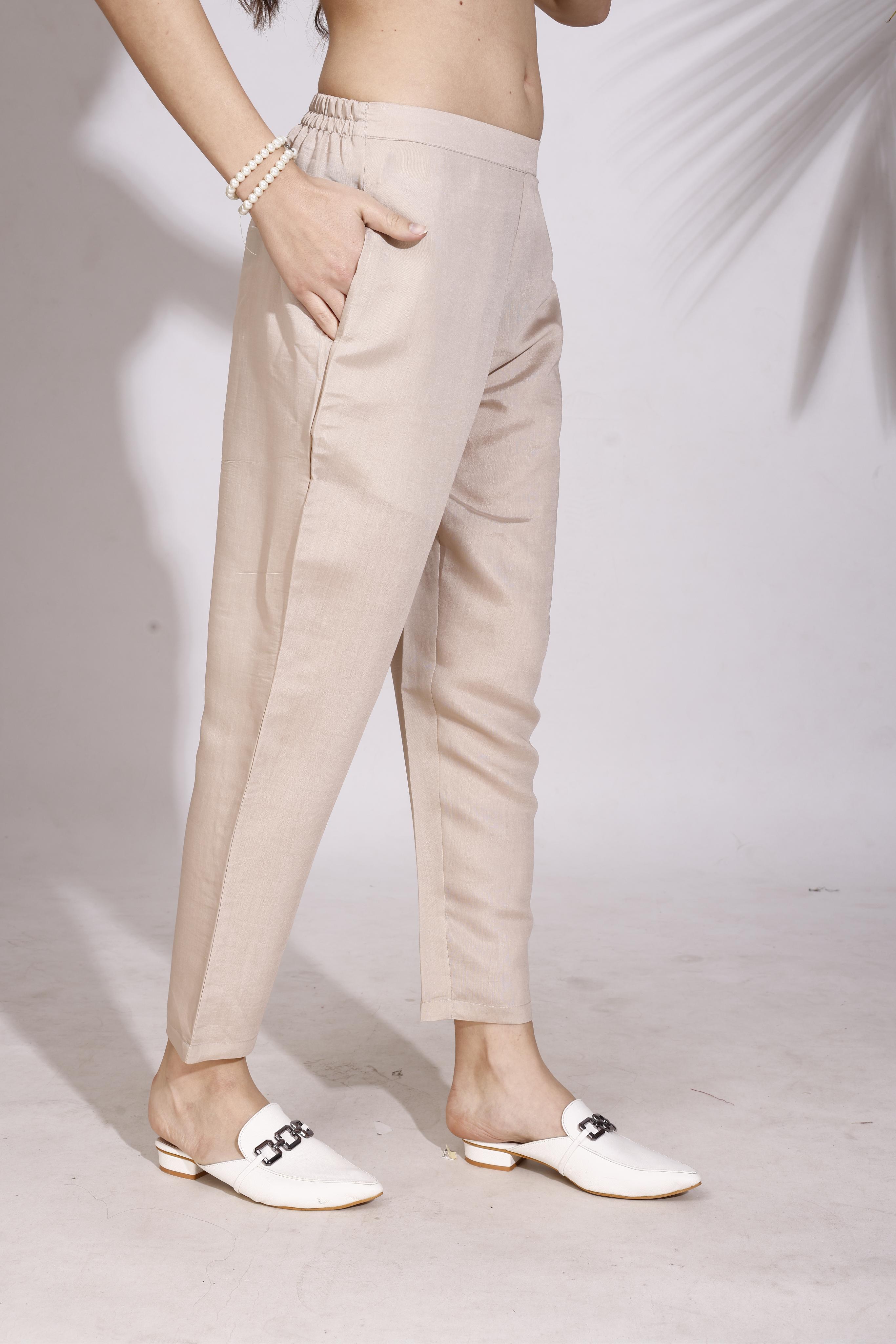 Embroidered Tunic With Trousers Co-Ords