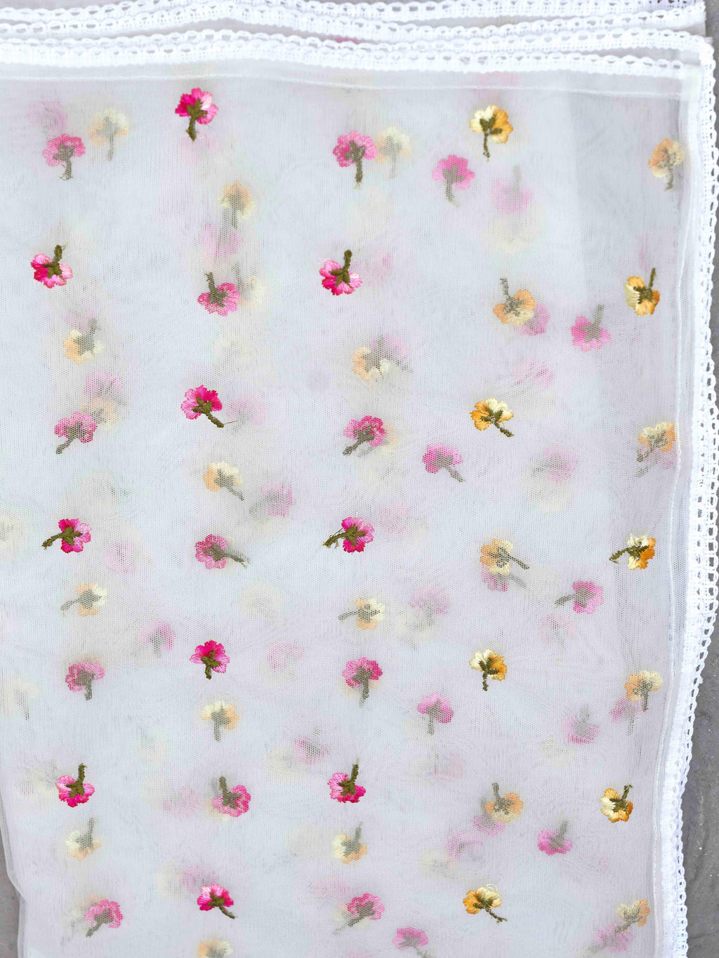 White Cotton With Multi Thread Embroidered Kurta Set