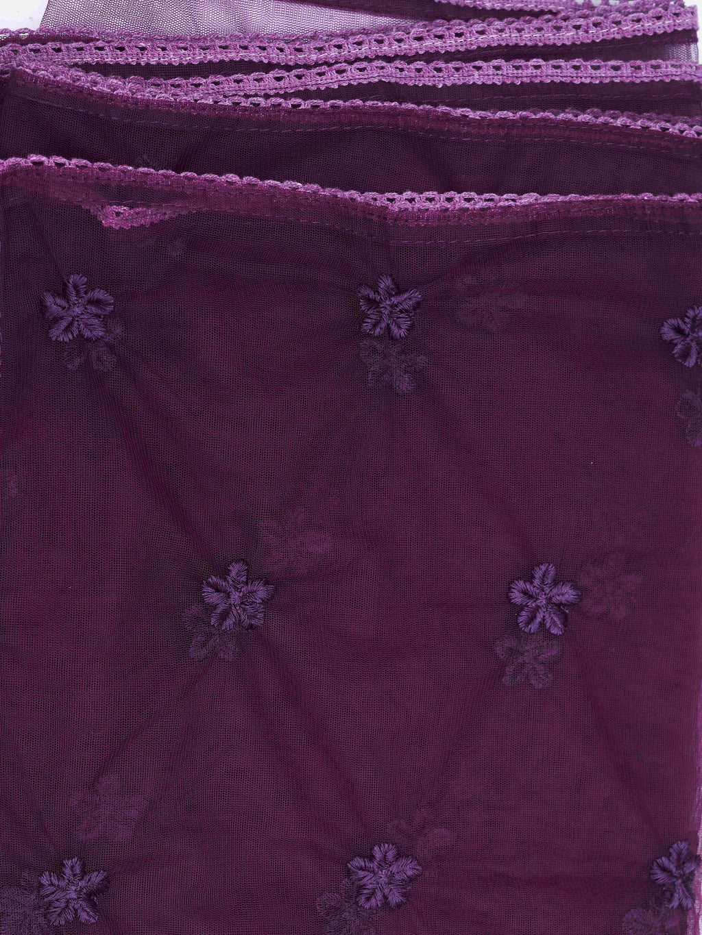 Wine Silk Blend Tonal Thread Embroidered Straight Cut Kurta Set