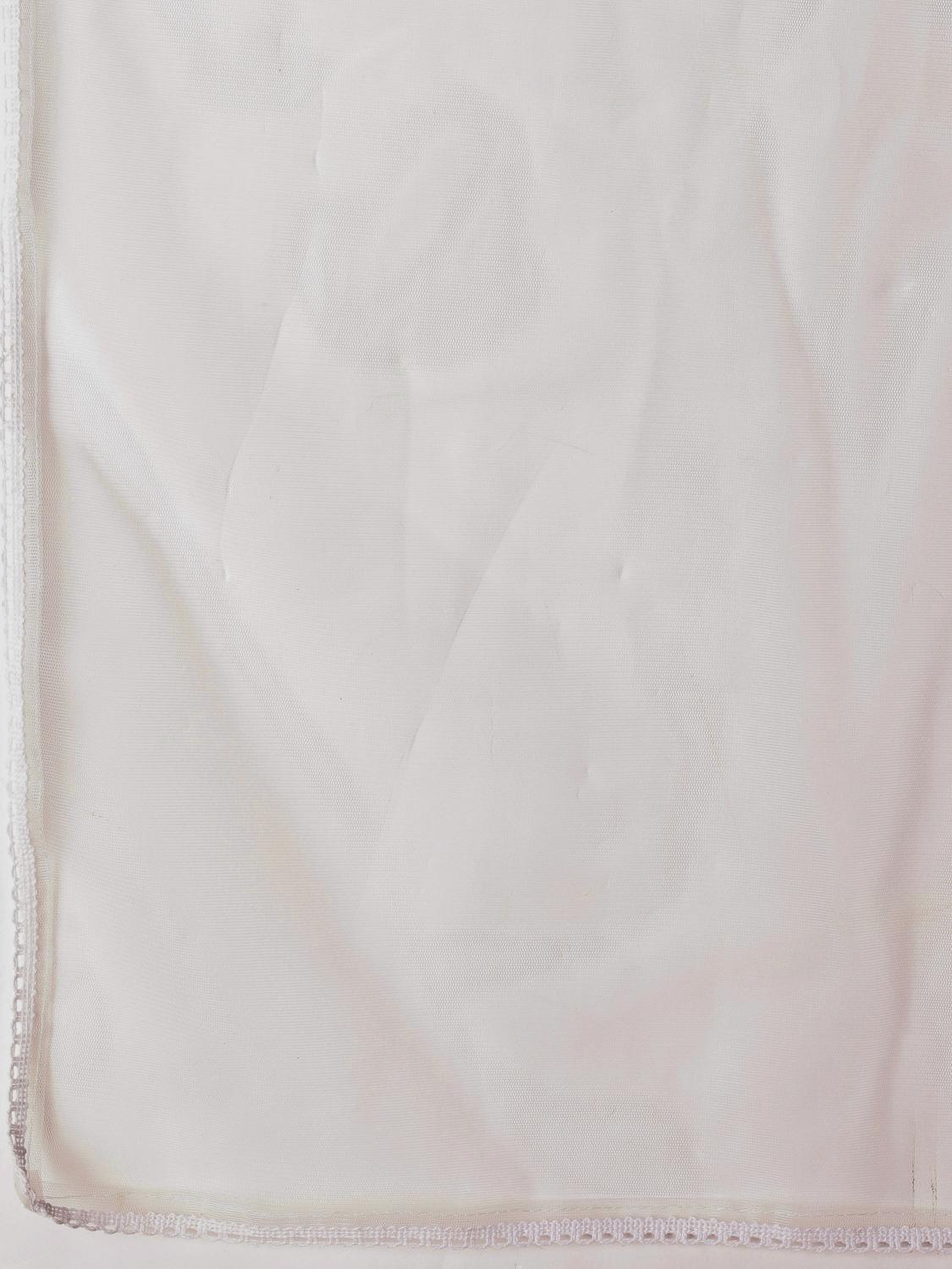 Beige Cotton Gathered Kurta Set With Dupatta & Yoke Embroidery