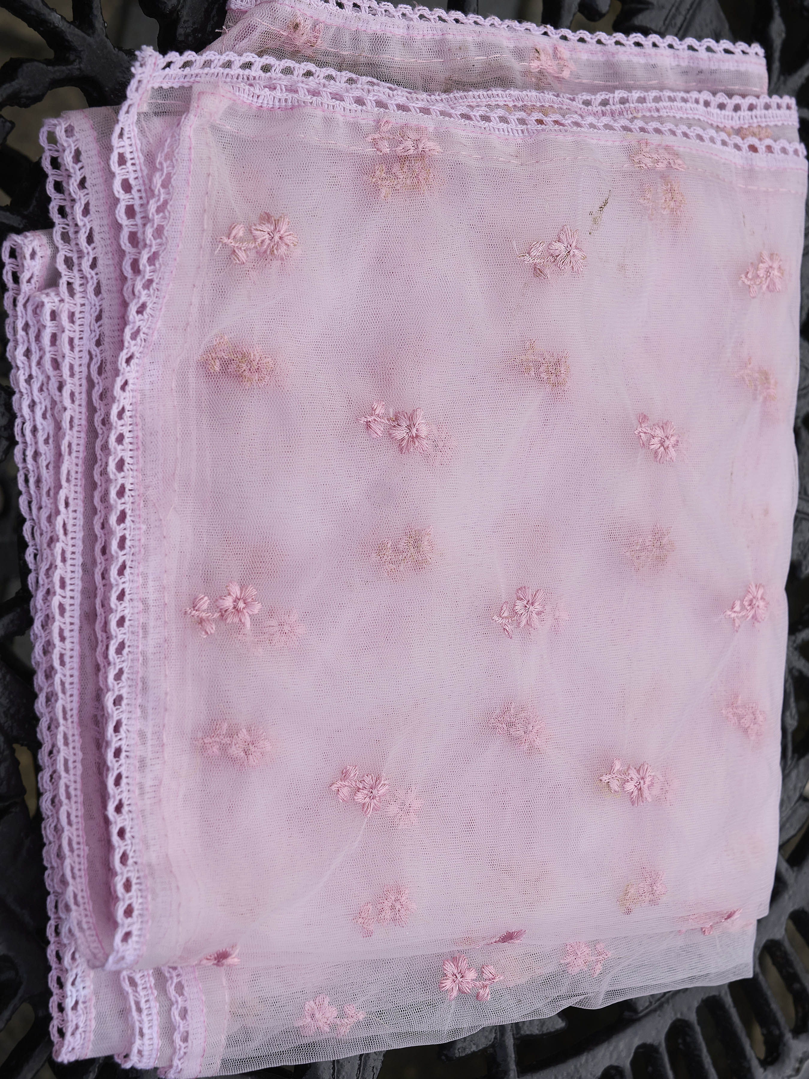 Mauve color silk blend with thread embroidered on sleeves & tassels on heamline kurta & trouser with dupatta set