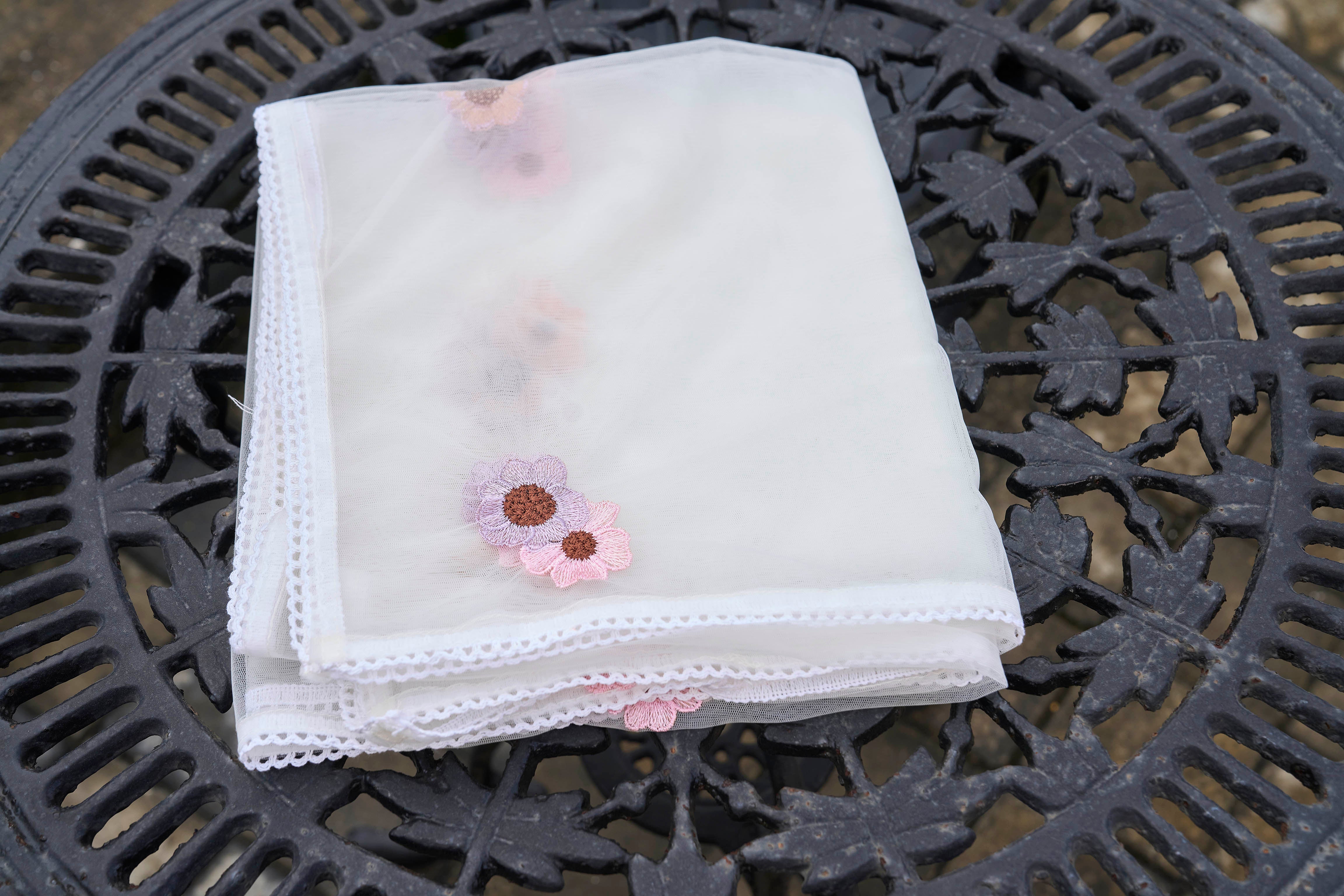 Off whithe color pur cotton with colourful thread embroidered kurta & trouser with dupatta set