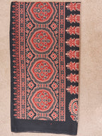 Maroon color rayon with solid back dori kurta & farsi bottom with printed dupatta set