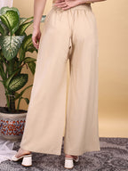 Beige color rayon plazzo