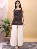 Off white color rayon umbrella plazzo