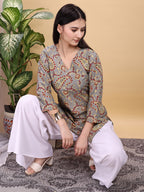 White color rayon umbrella plazzo