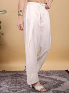Off white color rayon farshi salwar