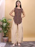 Beige color rayon farshi salwar