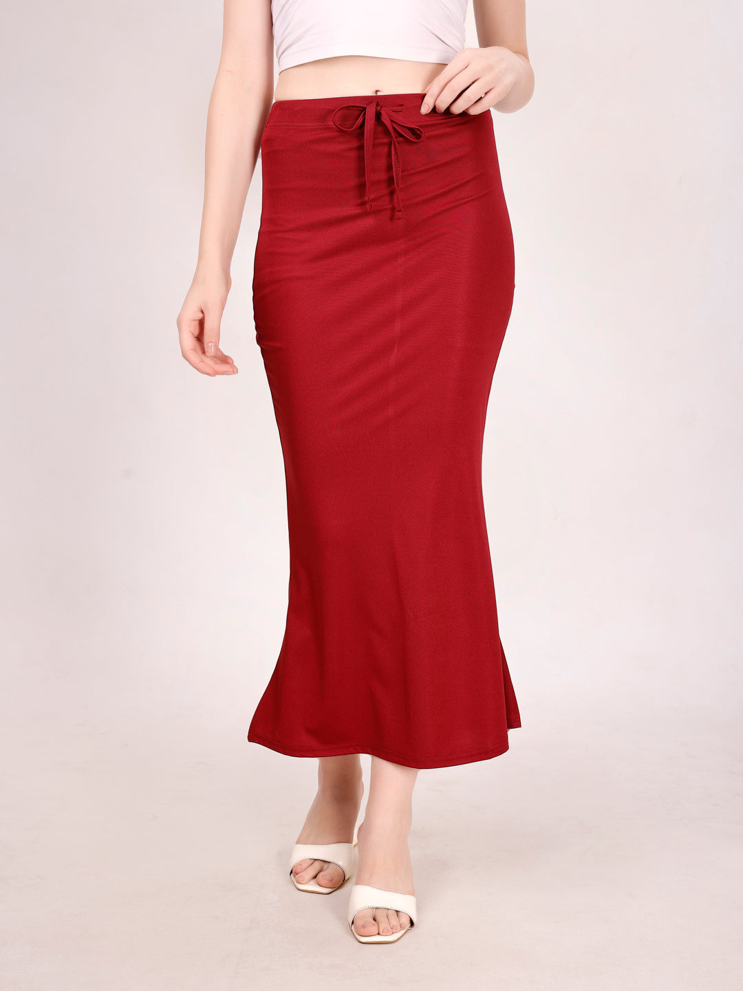 Maroon Lycra Shapewear Saree Petticoat