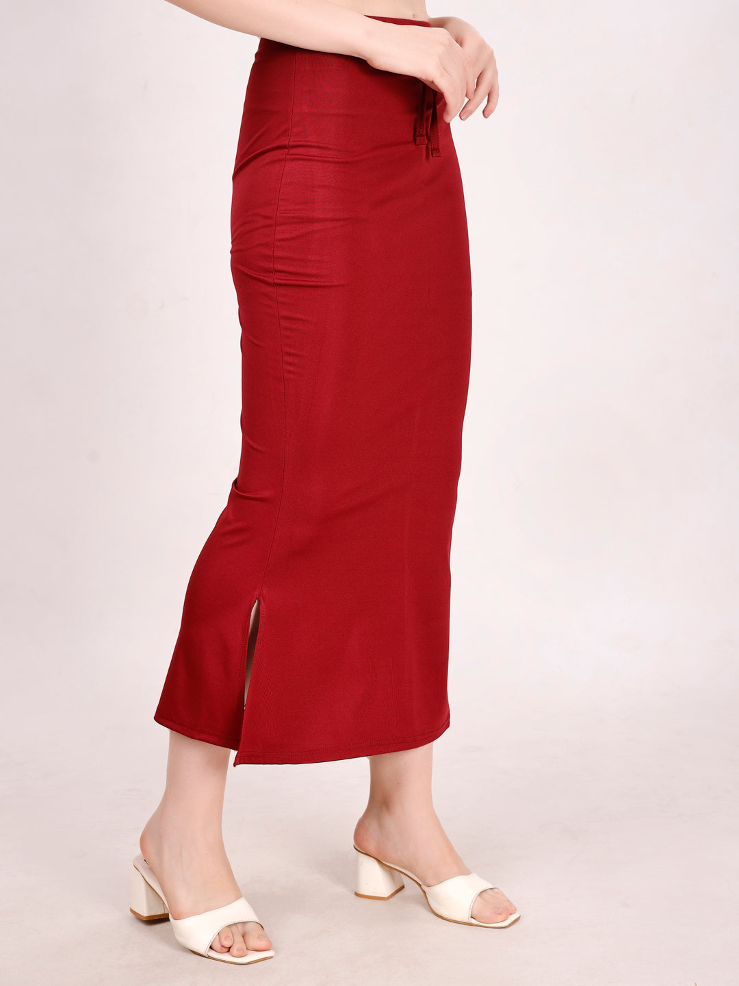 Maroon Lycra Shapewear Saree Petticoat