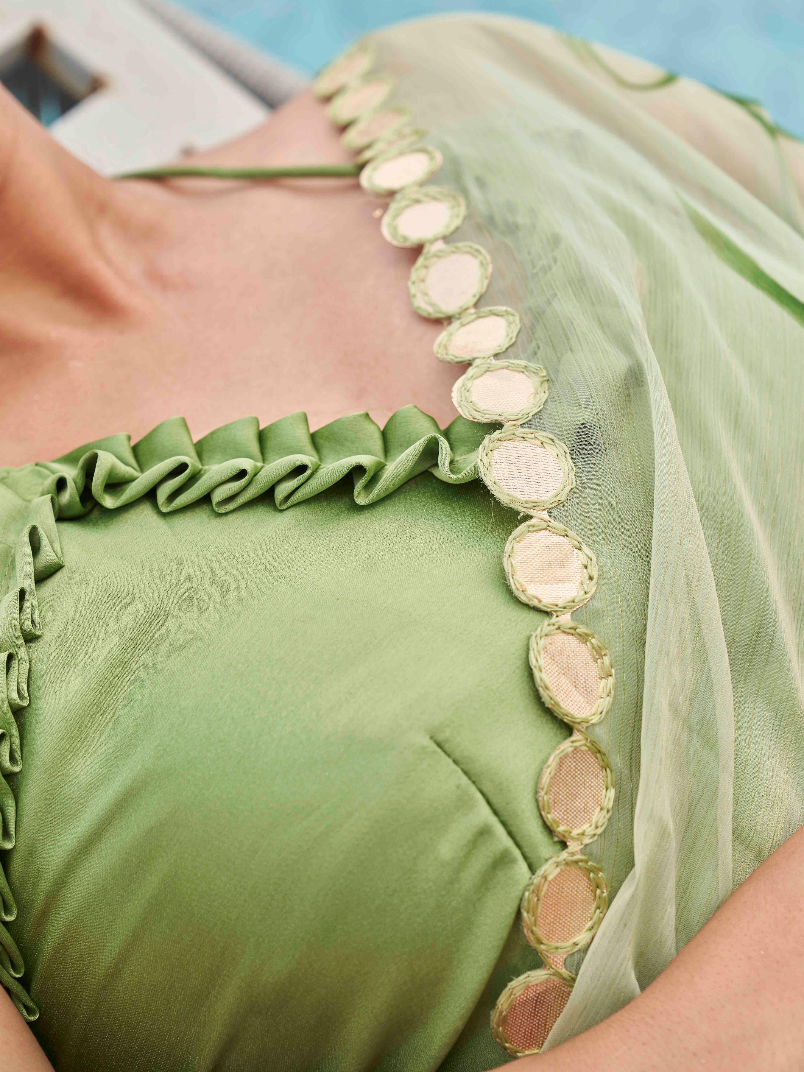 Floral Chiffon Saree