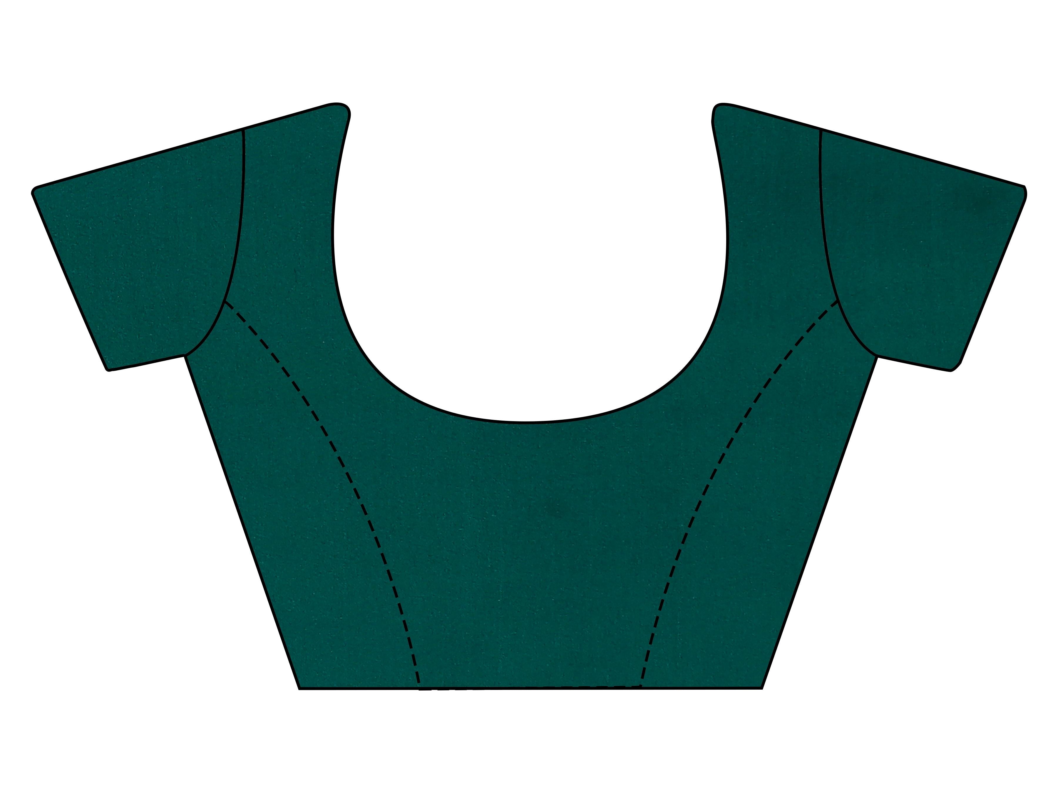 Green colored designer sequinned kaftan saree with belt and embellished border