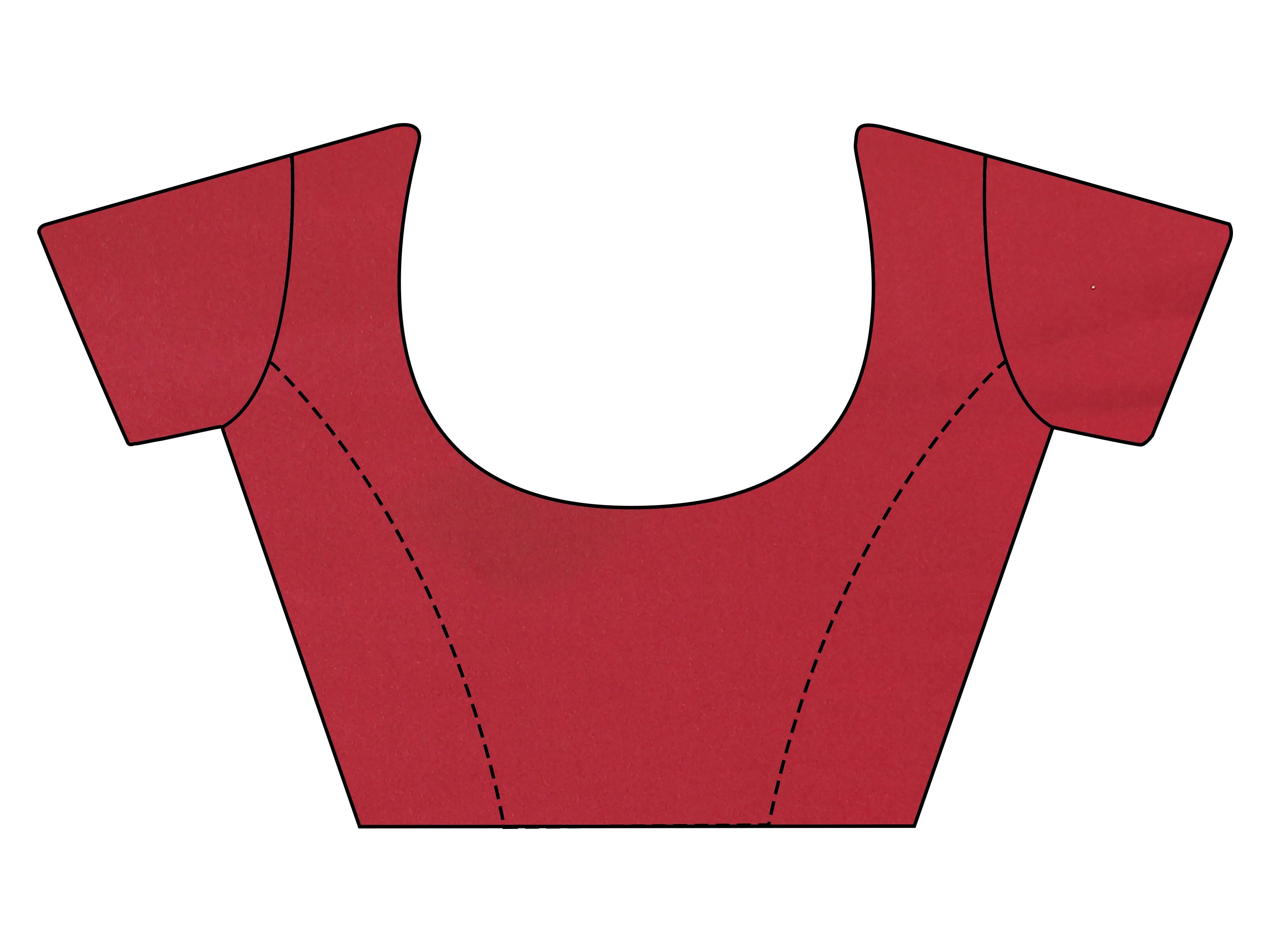 Maroon colored designer sequinned kaftan saree with belt and embellished border