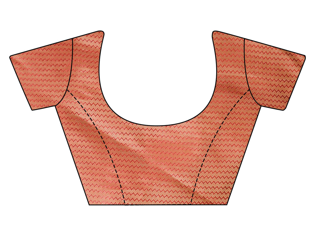 Pink colored crushed organza saree with designer lace and brocade blouse
