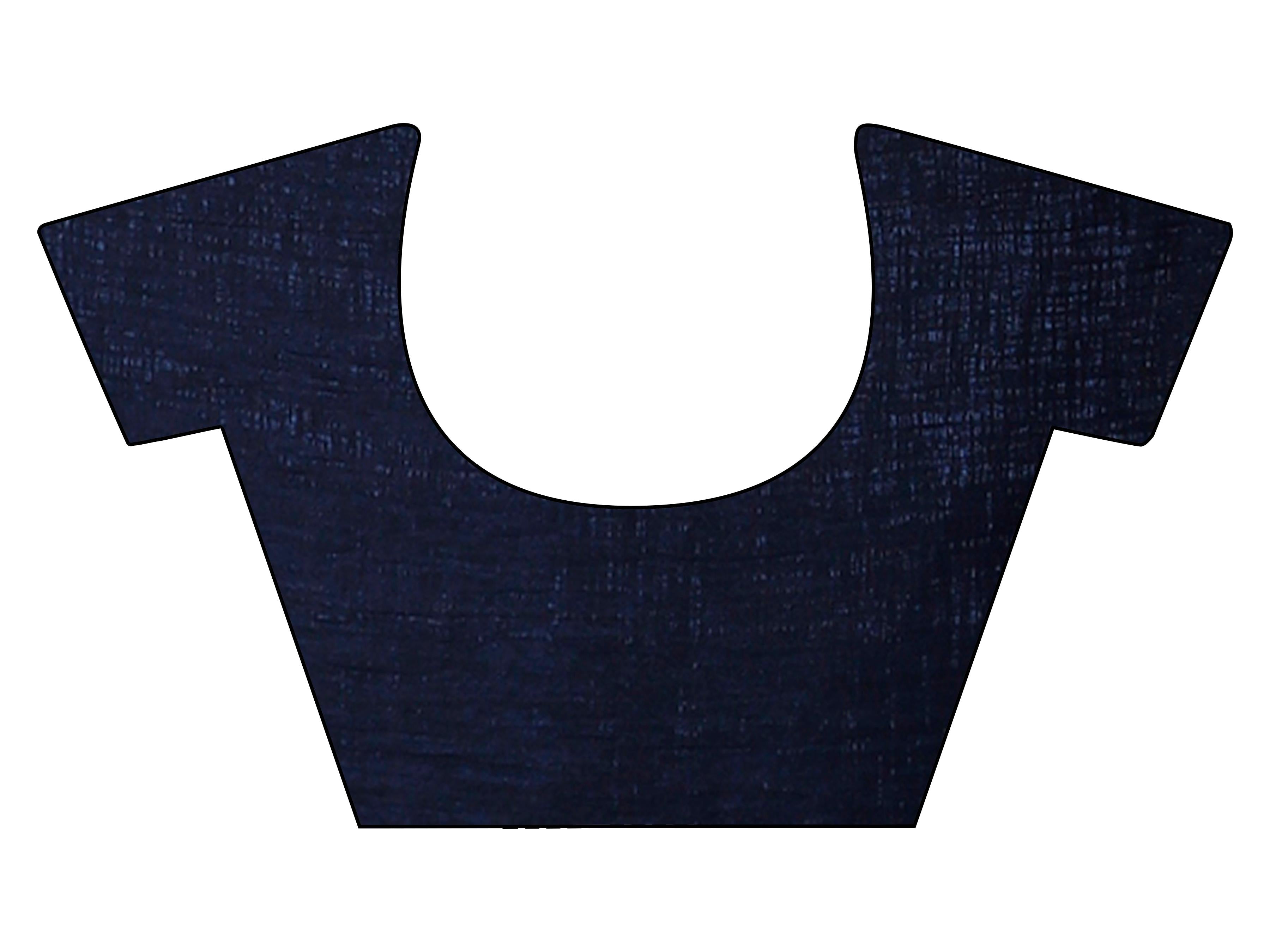 Ready to wear navy blue colored shimmer saree with tassles on pallu