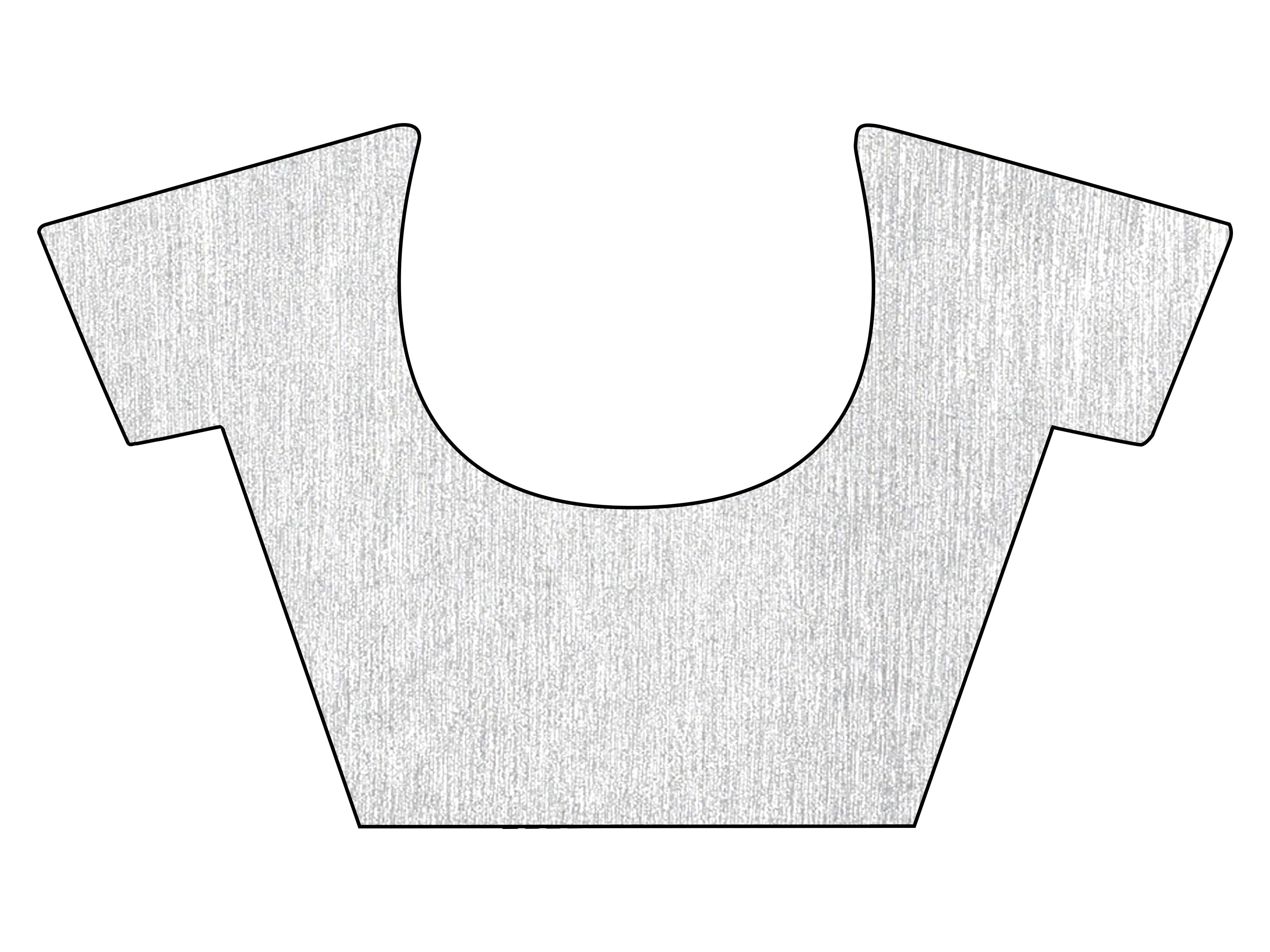 Ready to wear White colored chinon saree with embellished lace