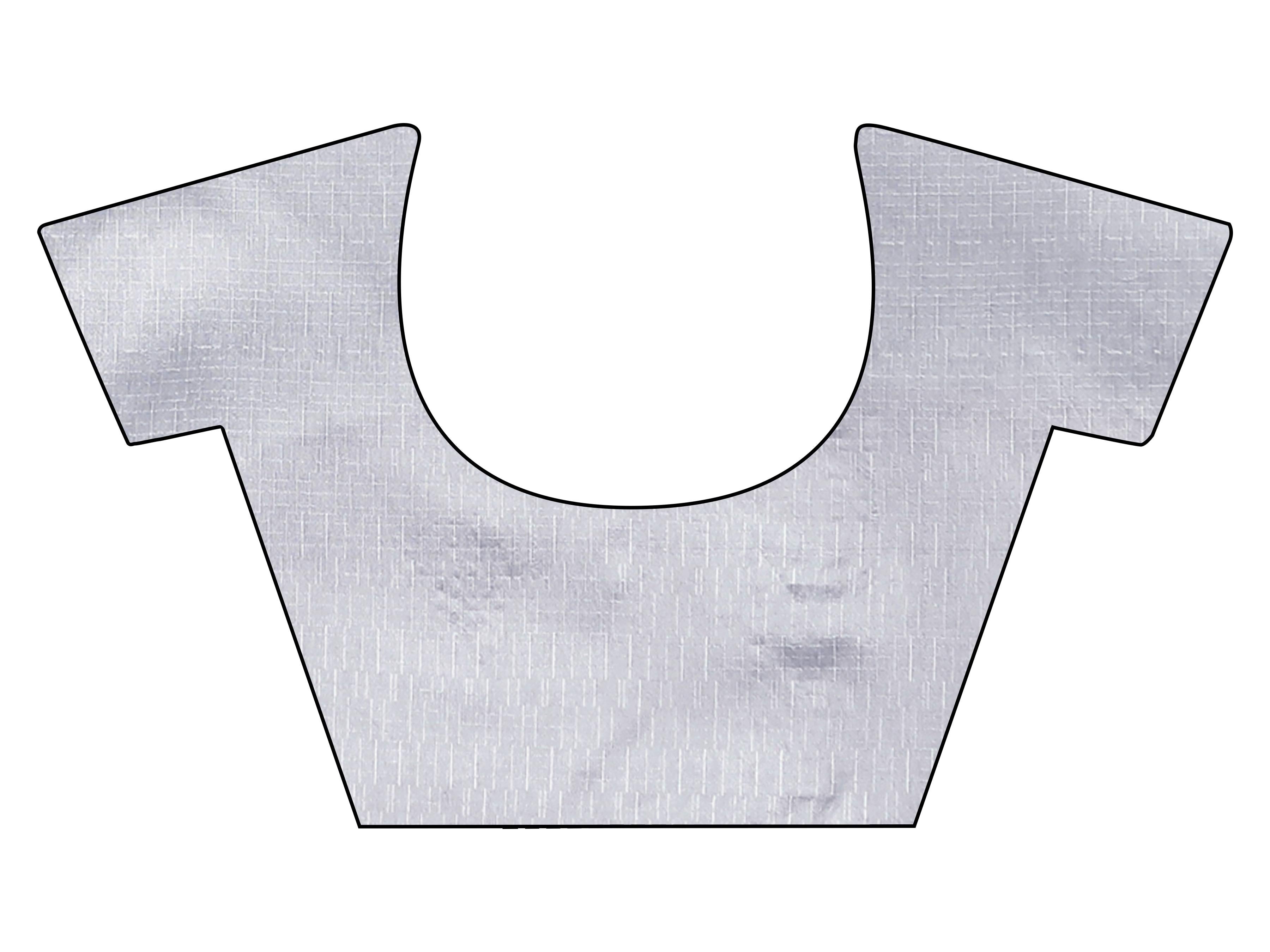 Blue colored designer shimmer net saree with mirror work border