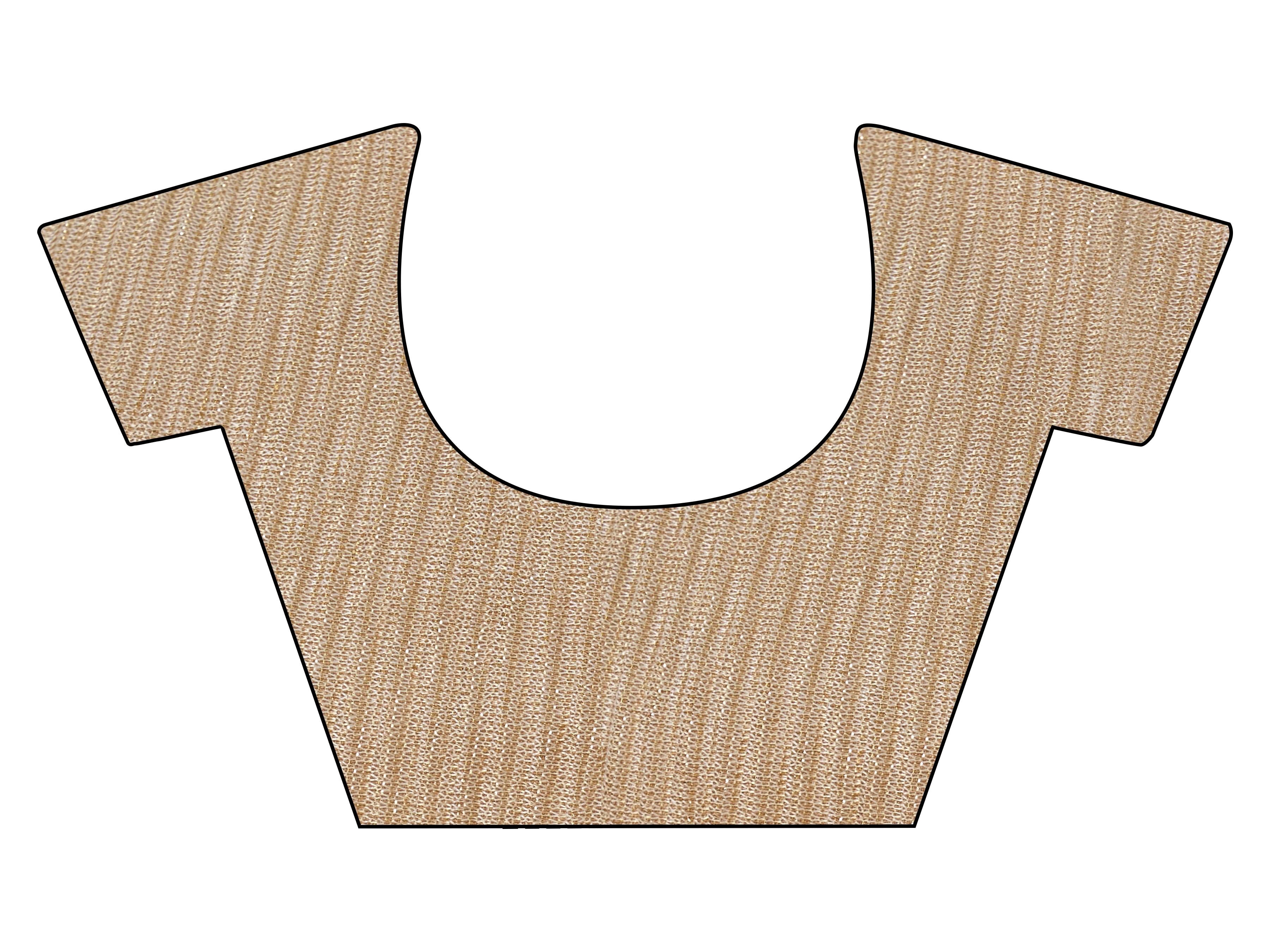 Peach colored chinon saree with embellished lace and brocade blouse