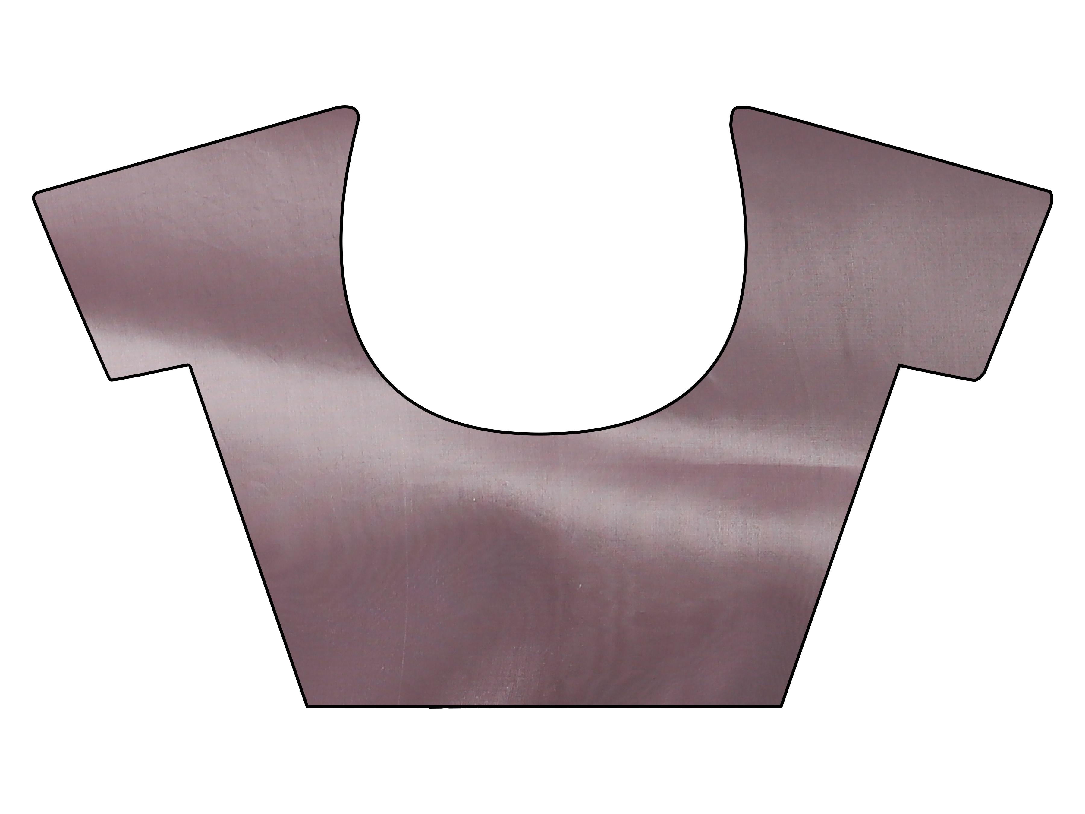 Purple colored saree with mirror embroidery on pallu and scalloped border