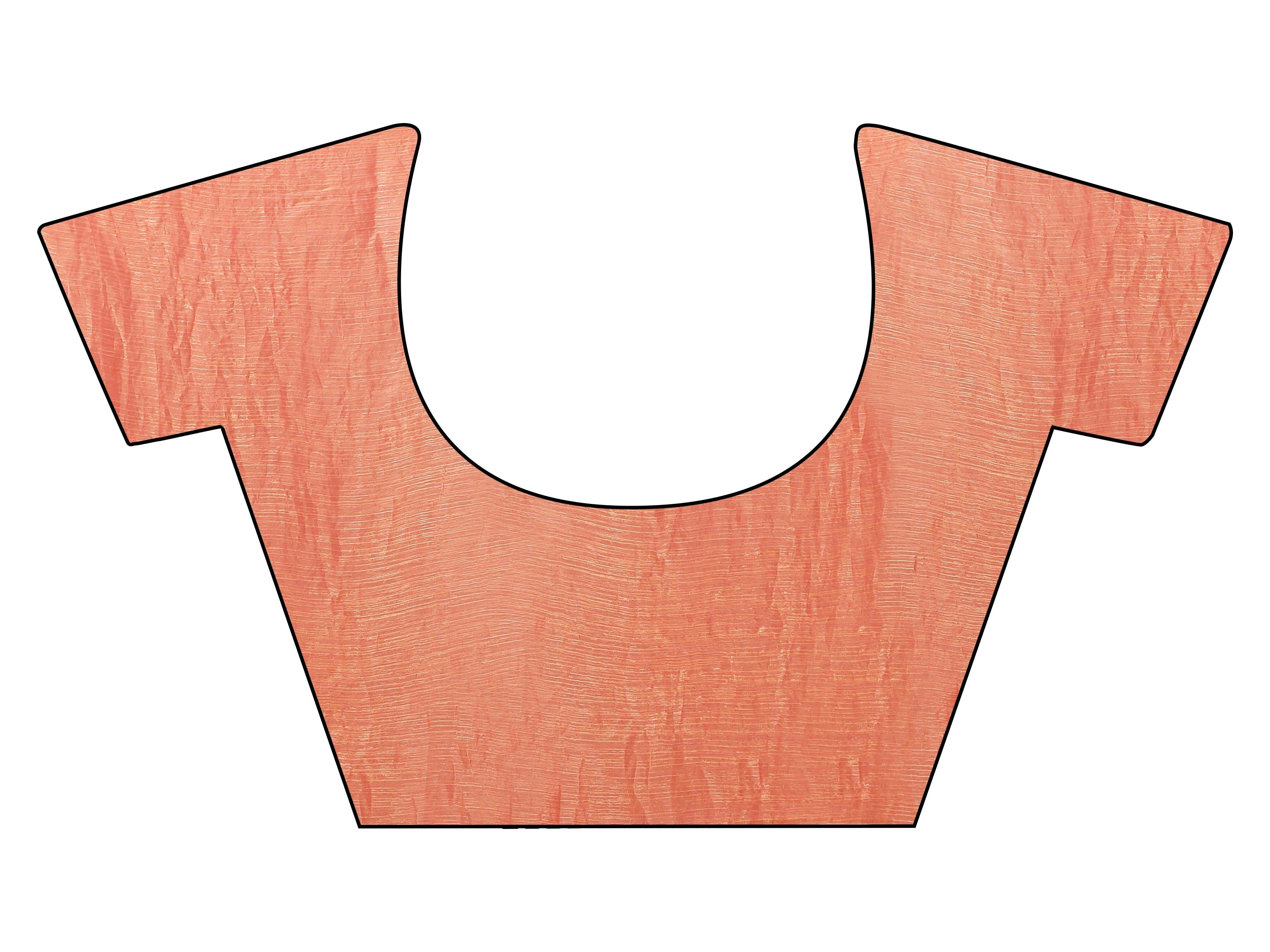 Ready to wear Two tone orange and gold colored chiffon saree with embellished lace