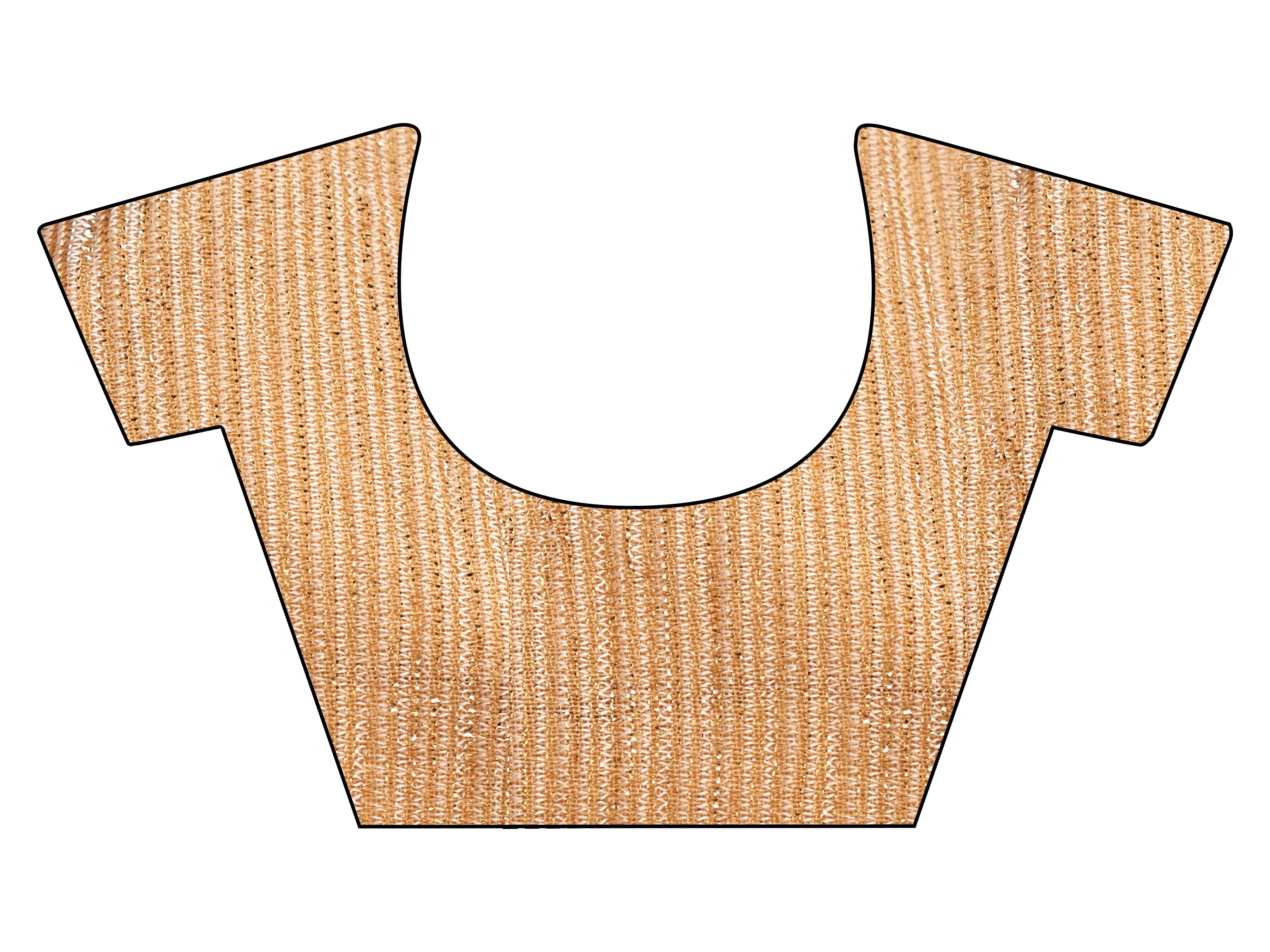 Ready to wear Two tone Blue and gold colored chiffon saree with embellished lace