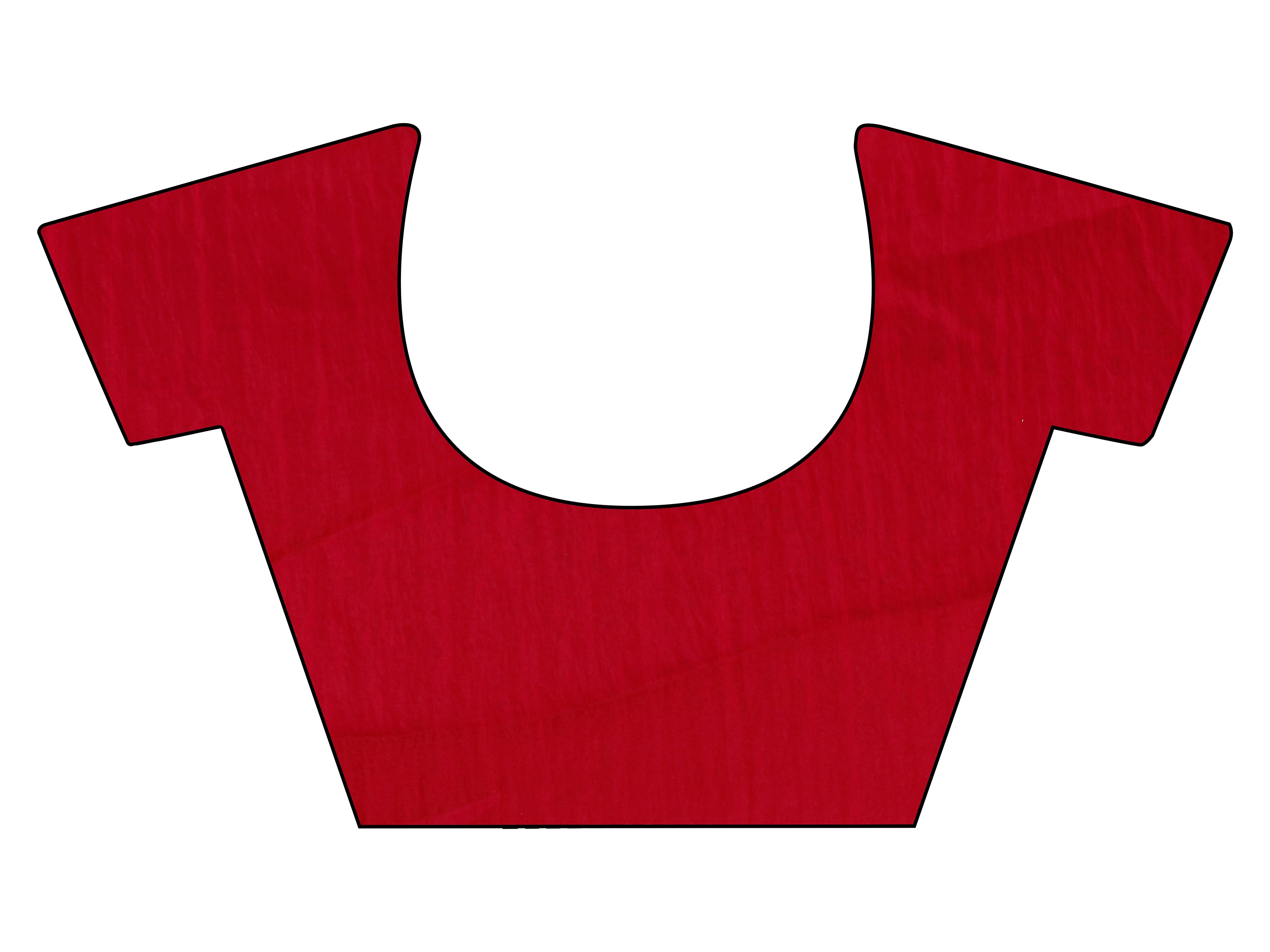 Peach colored designer animal print organza saree with scalloped border