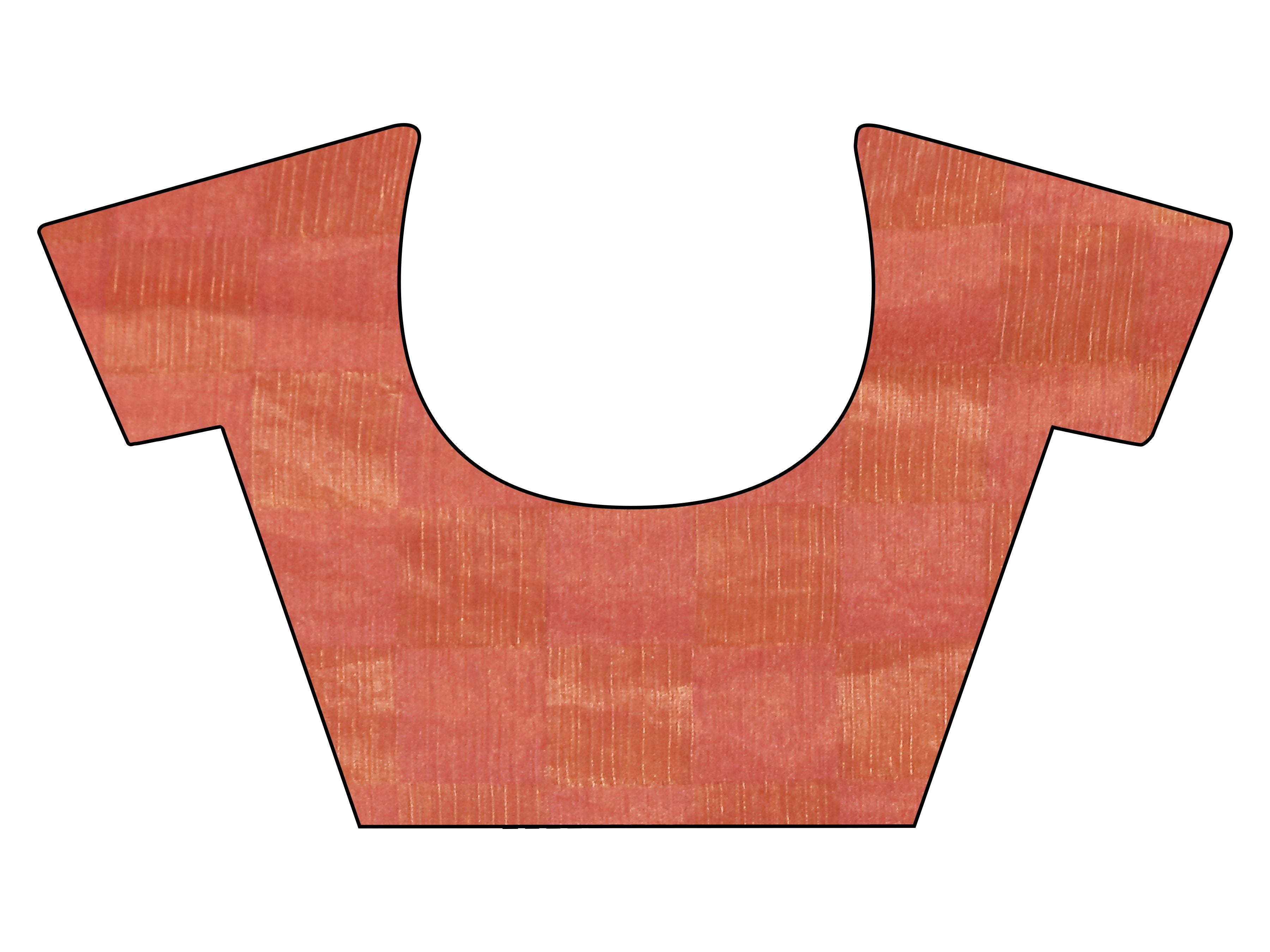 Checks pattern pink & orange colored jimmy choo saree with embellished border