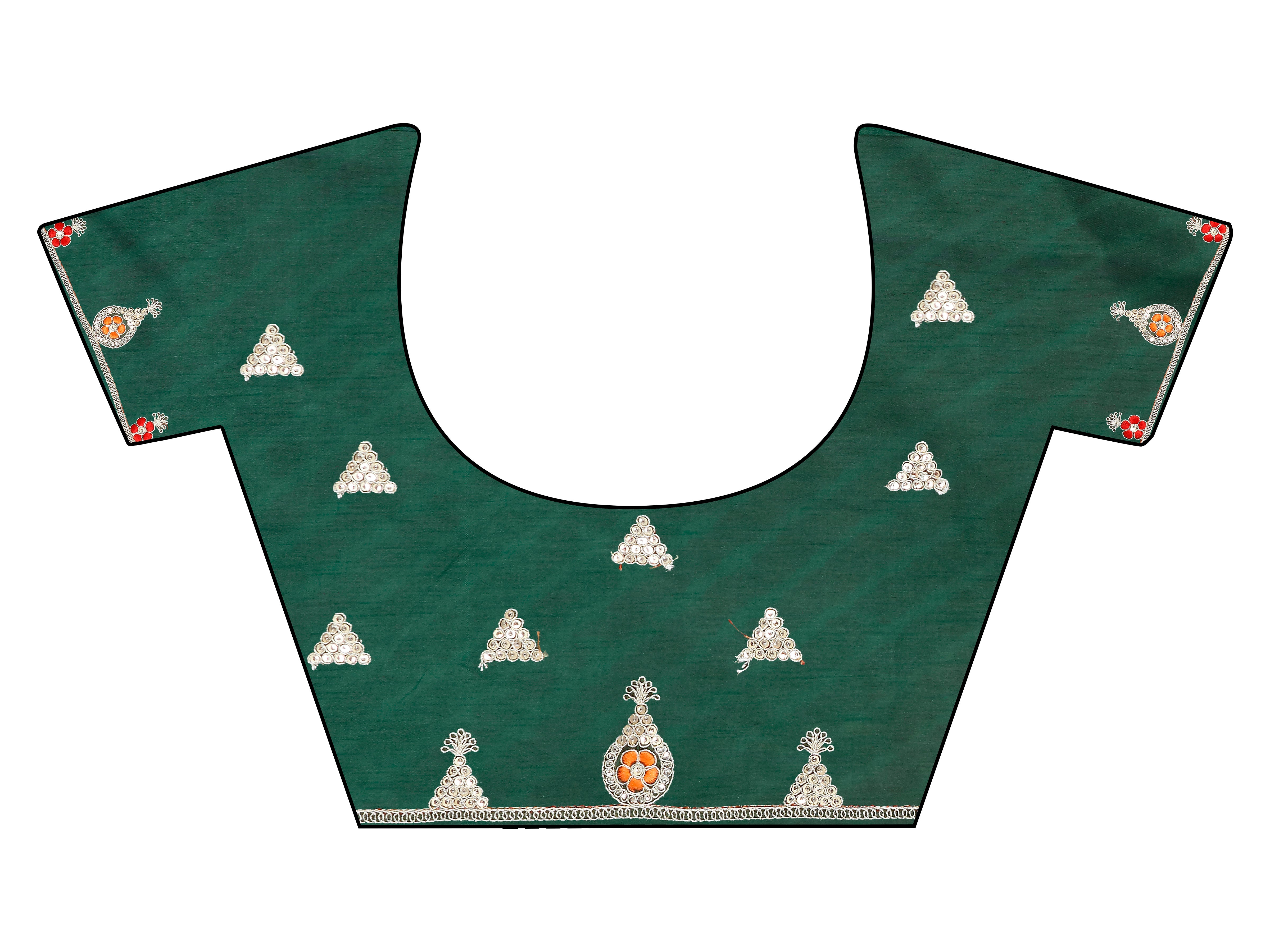 Yellow colored leheriya printed embroidered saree