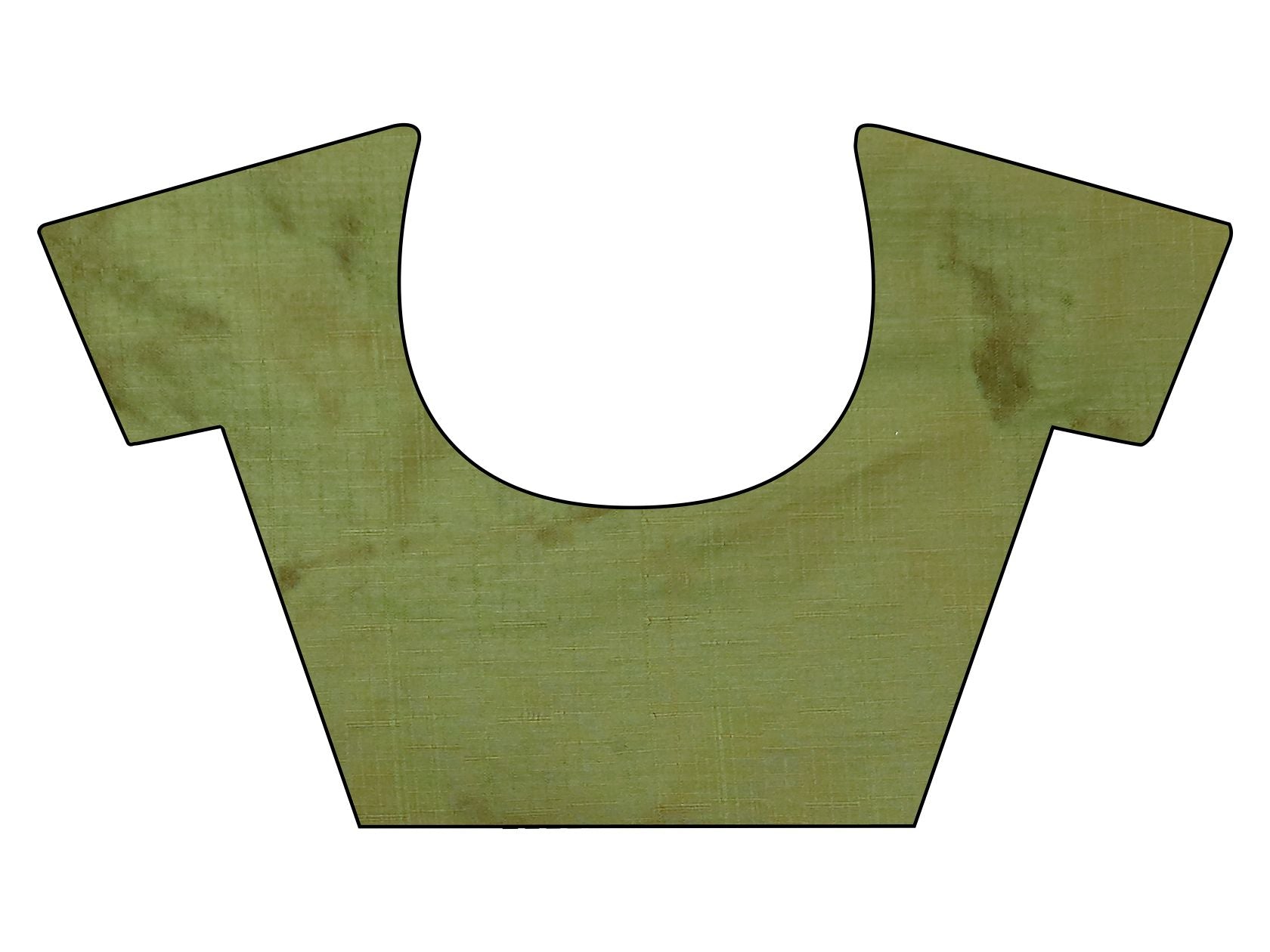 Two tone olive and gold colored woven saree with tassles on pallu