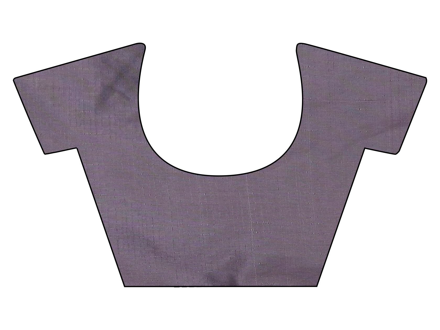 Two tone mauve and gold colored woven saree with tassles on pallu