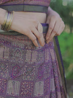 Ready to wear black color ajrak print saree