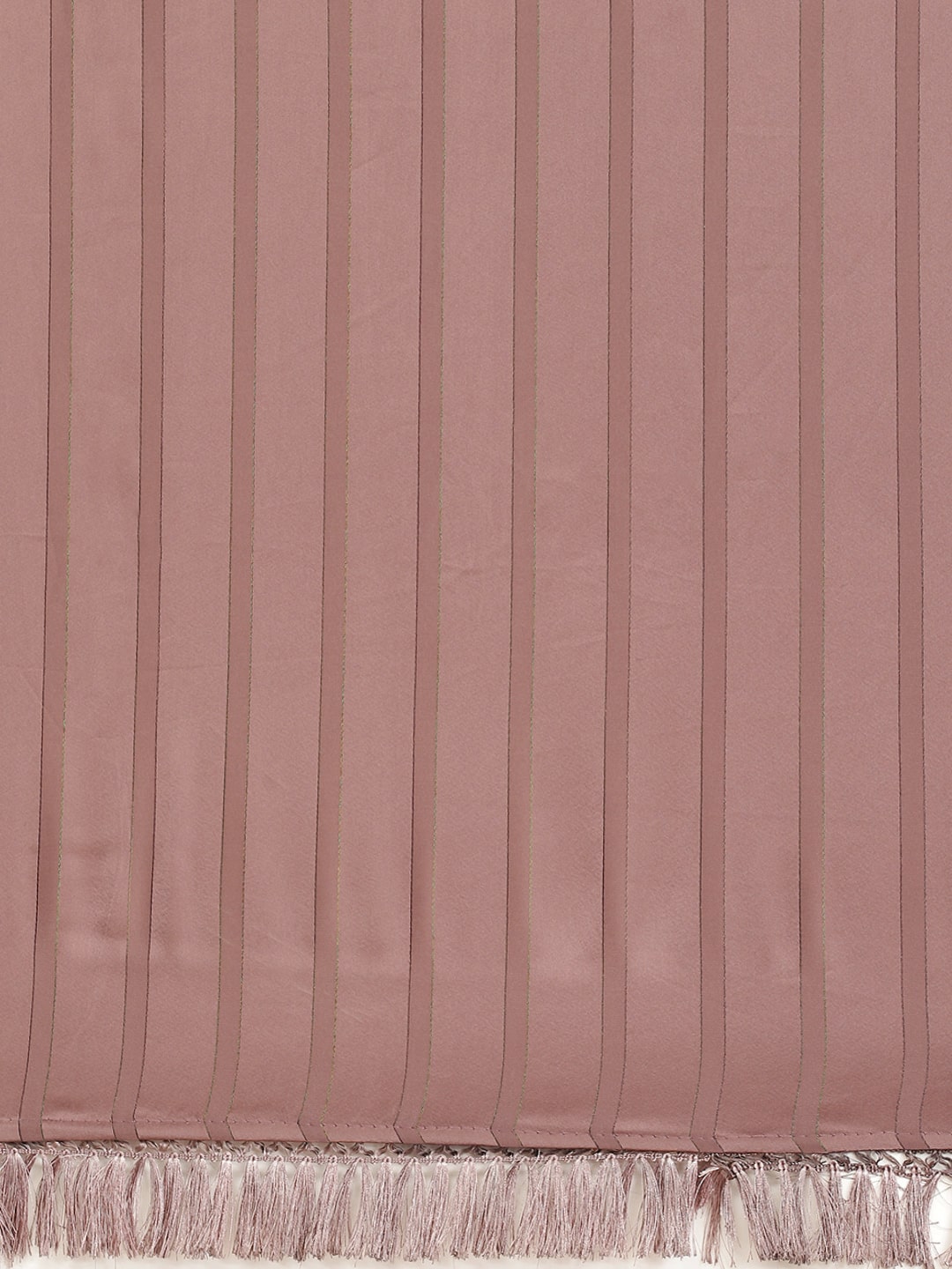 Striped Bollywood Polyester Saree  (Pink)
