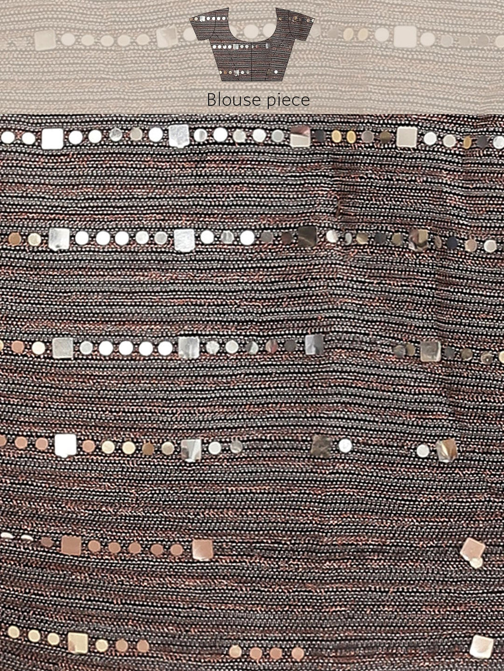 Striped Bollywood Polyester Saree  (Pink)