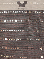 Striped Bollywood Polyester Saree  (Pink)